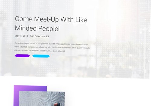 Meetup Landing Page