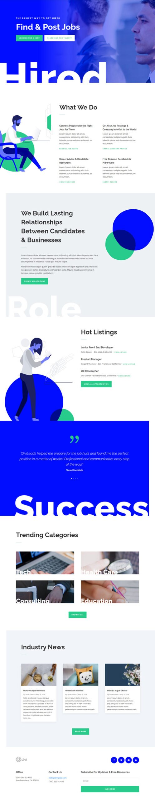 hellointech demo page desing agencyy landing page