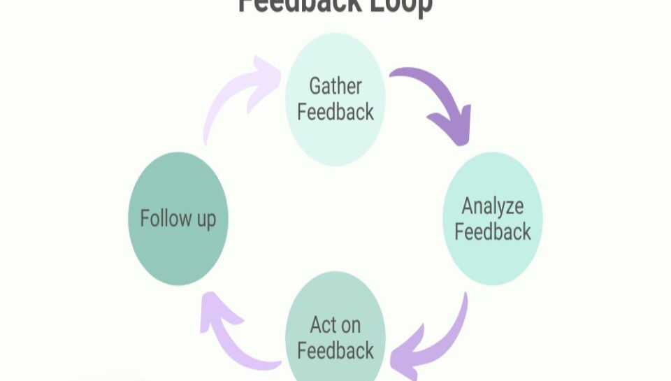 Explain the role of feedback loops in refining branding design. Hello InTech