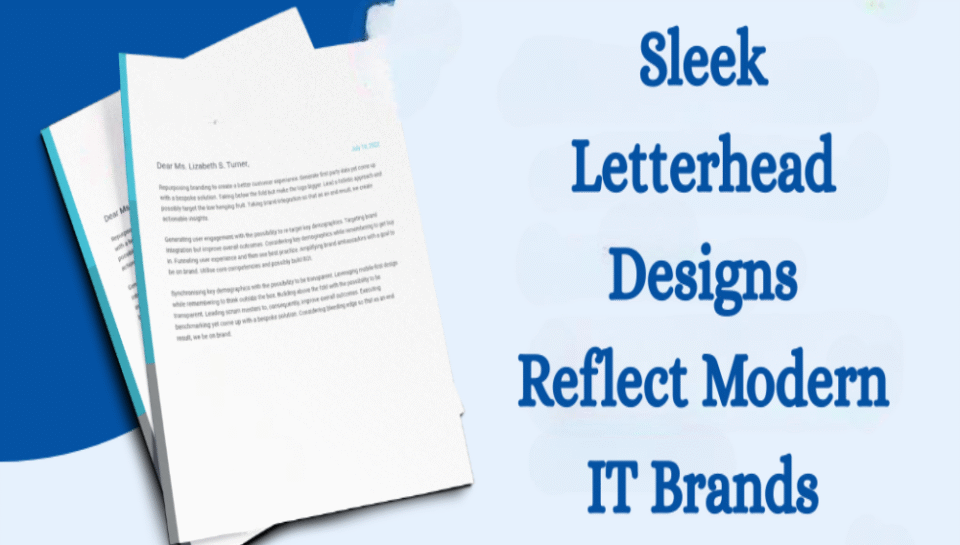 Sleek Letterhead Designs Reflect Modern IT Brands. Hello InTech