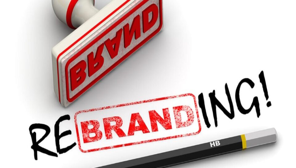 Detail the process of updating letterhead designs during rebranding. Hello InTech