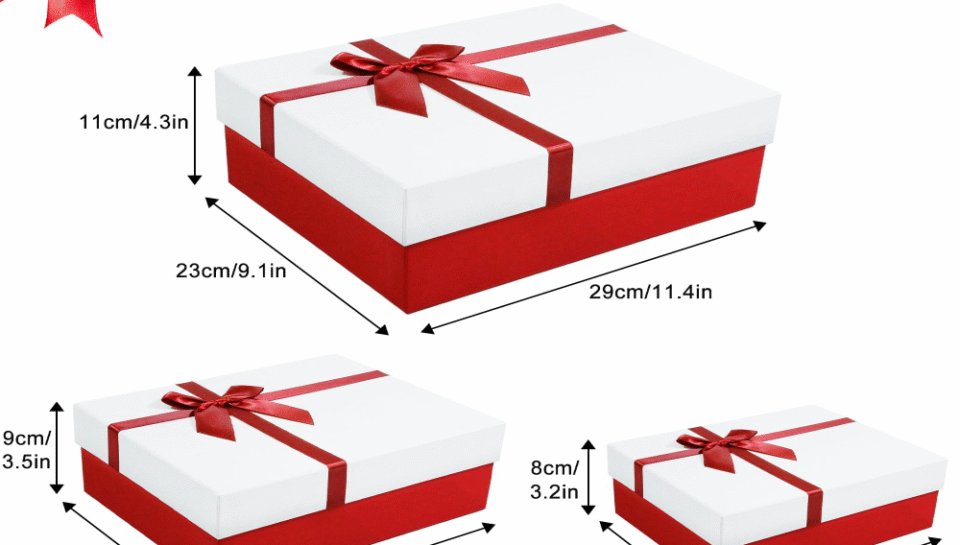 What size constraints are typical for gift boxes and stationery? Hello InTech