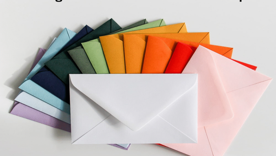 Should branding be subtle or bold on envelopes? Hello InTech
