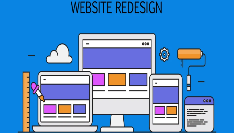 Introduce the concept of website redesign Hello InTech