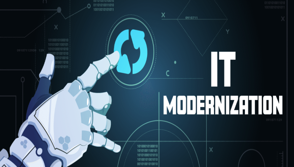 Define application re-design in the context of Indian IT modernization. Hello InTech