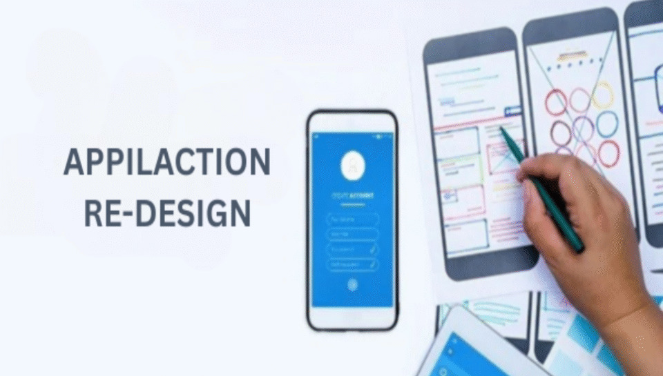 Describe the key goals behind application re-design for IT enterprises in India. Hello InTech
